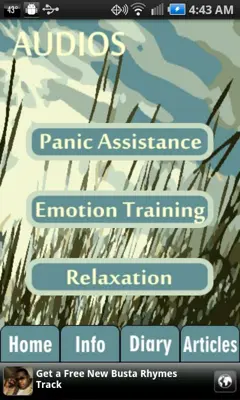 Stop Panic and Anxiety android App screenshot 1